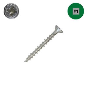 6 x 1-1/4 SPAX Flat Head, Multi-Material, Zinc, Combo, Nibs, Qty:35