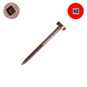 6 x 1-1/4 in. Pocket-Hole Fine Thread Wood Screw, Dry-Lube Qty:100