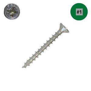 6 x 1-1/2 in. SPAX Flat Head, Multi-Material, Zinc, Combo, Nibs - Qty:30