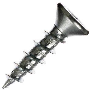 8 x 3/4 Wood Screws, Clear Zinc, Flat Head, Square Drive package