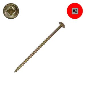 8 x 2 in. ProMaster-Plus Washer Head, Yellow Zinc, Combo - Qty:100 - Thubnail Image