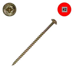 8 x 3 in. ProMaster-Plus Washer Head, Yellow Zinc, Combo - Qty:100 - Thubnail Image