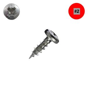 10 x 3/4 SPAX Interior Wood Screws, Pan Head, Clear Zinc Plated, Combo Drive