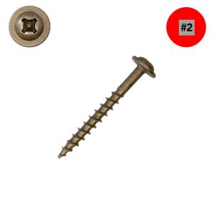10 x 1-1/2 in. ProMaster Washer Head Wood Screw Dry-Lube Qty:100 - Thubnail Image