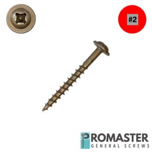 10 x 1-3/4 in. ProMaster Washer Head Wood Screw Dry-Lube Qty:100