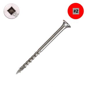 10 x 2-3/8 in. ProMax Wood Deck Screws, 305 Stainless Steel, Bugle Head, Square Drive - Qty:1500