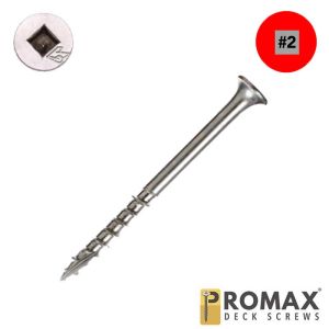 10 x 2-3/8 ProMax Wood Deck Screws, Bugle Head, 305 Stainless - Qty:100