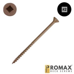 10 x 2-7/8 in. ProMax Flat Head, Deck, NoCoRode Plus, Square, w/Nibs - Qty:1000