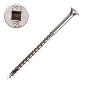 10 x 3 in. Bugle Head Self-Drilling Wood, 316 SS, Square - Qty:100 - Small Image