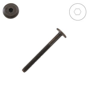 1/4-20 x 2-1/2 in. RTA Connecting Bolts, Bronze Plated Steel, Wafer Head, Hex Drive - Qty:25