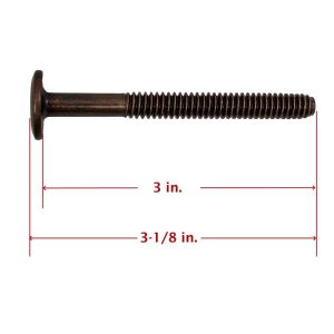 1/4-20 x 3 in. RTA Connecting Bolts, Bronze Plated Steel, Wafer Head, Hex Drive - Qty:1000