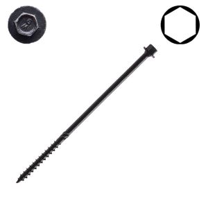 17 x 5in. Big Timber Black Log Timber Lag Screws