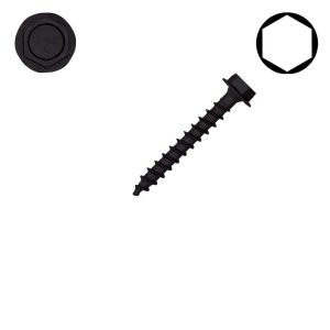 1/4 x 2 in. SPAX Exterior Lag Screws, HCR Coated, Washer Head, Raised Hex Drive - Qty:500