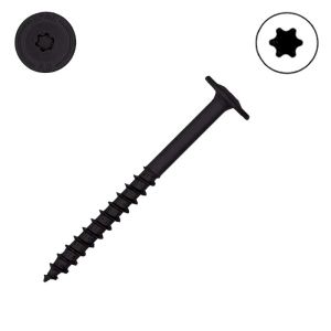 1/4 x 3 SPAX Exterior Lag Screws, Washer Head, HCR Coated, T-30 STAR Drive - QTY:50