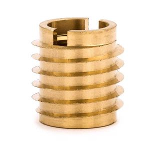 3/8-16 x 5/8 in. Solid Brass Threaded Inserts for Hard Wood - Qty:500 -EOL
