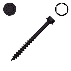 1/2 x 5 in. SPAX Washer Head Exterior Lag, HCR, Hex - Qty:100