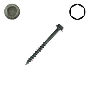 1/2 x 6 SPAX Lag Screws, HCR Coated, Hex Head, Hex Drive - QTY:100