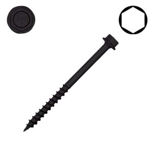1/2 x 6 in. SPAX Washer Head Exterior Lag, HCR, Hex - Qty:25