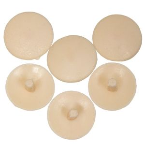 5mm Almond Screw Caps - Qty:100 