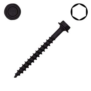 5/16 x 3 in. SPAX Exterior Lag Screws, HCR Coated, Washer Head, Raised Hex Drive - Qty:50