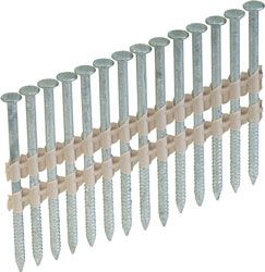 20-22 deg Plastic Strip Round Head Galvanized Nails - Shank .131 in. Ring - QTY:1000 - 3LNC4