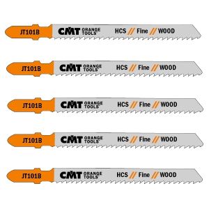 CMT 4 in. x 10 TPI Fine Straight-Cutting Jig Saw Blade for Wood From 1/8 To 1-1/4 in. Thick - 5-Pack