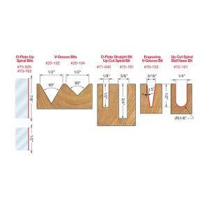 Freud 8 Piece CNC Router Bit General Purpose Set