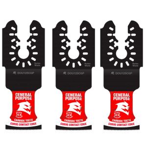 1-1/4 in. Universal Fit Carbide Oscillating Blades for General Purpose Cuts - 3pk