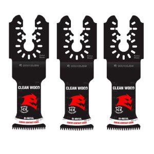 1-1/4 in. Universal Fit Bi-Metal Oscillating Blades for Clean Wood - 3pk