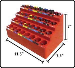 Kiss Drill Bit Organizer Tiered Rack - Rack Only