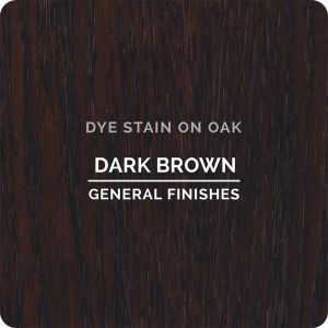 GF Water Based Dye Stains - Dark Brown - On Oak