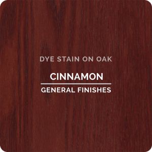 GF Water Based Dye Stains - Cinnamon - On Oak