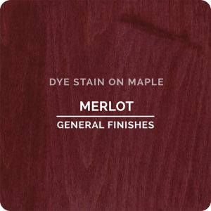 GF Water Based Dye Stains - Merlot - On Maple