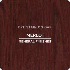 GF Water Based Dye Stains - Merlot - On Oak