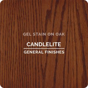 GF Gel Stain - Candlelite - On Oak