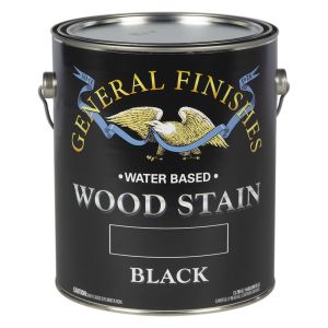 General Finishes Water Based Wood Stains - Black - Gallon