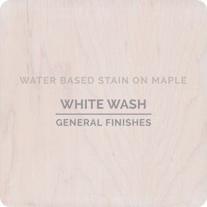 General Finishes Water Based Wood Stains - Whitewash on Maple