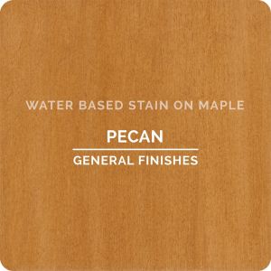 General Finishes Water Based Wood Stains - Pecan on Maple