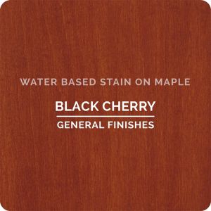 General Finishes Water Based Wood Stains - Black Cherry on Maple