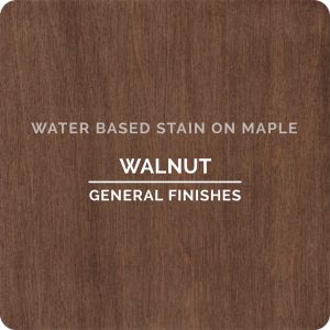 General Finishes Water Based Wood Stains - Walnut on Oak