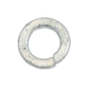 1/2In. Standard-Sized Split-Ring Lock Washers, Galvanized, Hex - Qty:25
