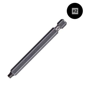 Two-Piece #2 x 3 in., NoCoRode, Undersized Square-Drive Driver Bit