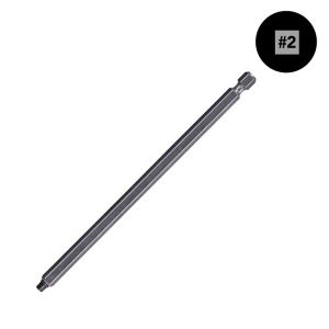 Two-Piece #2 x 6 in., Nocorode, Undersized Sqr-Drive Driver Bit