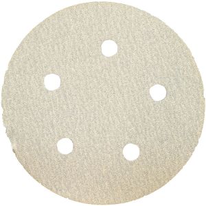 320 Grit Stearated, 5 in. 5 Hole Hook & Loop Sanding Disc - QTY:5