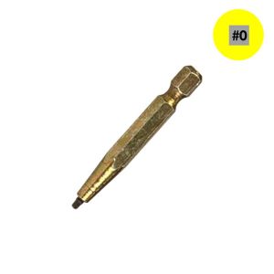 0 x 3 in. Coded Square-Driver Bit - Yellow