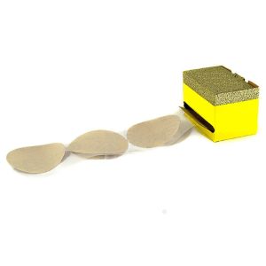 120 Grit Stearated, 5 in. Disc No Hole Pressure Sensitive Adhesive â€“ 100 Disc Roll