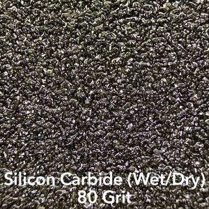 80g Silicon Carbide (Wet/Dry) Sanding Sheets - QTY:10