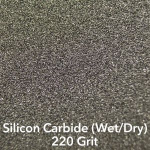 220g Silicon Carbide (Wet/Dry) Sanding Sheets - QTY:10