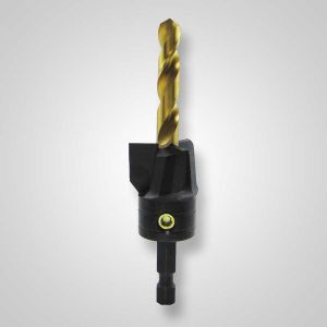 5/16 x 1 in. 3-Flute Flat Bottom Counterbore with TiN coated twist drill