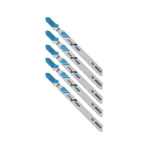 Bosch 3-5/8 in. x 36 TPI Metal & Straight Cutting Jig Saw Blade for 1/64 To 3/64 in. Thick - 5-Pack